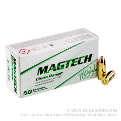 50 Rounds of 9mm Ammo by Magtech - 115gr FEB