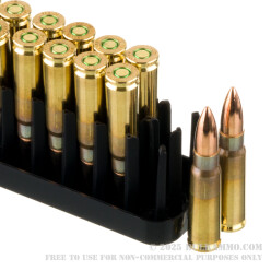 20 Rounds of 7.62x39 Ammo by Belom - 123gr FMJ