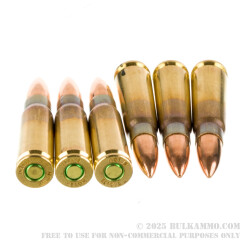 20 Rounds of 7.62x39 Ammo by Belom - 123gr FMJ