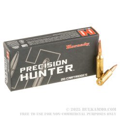 20 Rounds of 6.5 PRC Ammo by Hornady Precision Hunter - 143gr ELD-X