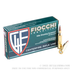 200 Rounds of .243 Win Ammo by Fiocchi - 70gr PSP