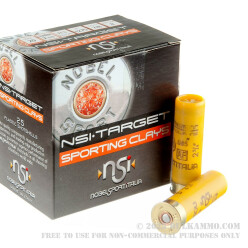 25 Rounds of 20ga Ammo by NobelSport - 7/8 ounce #8 shot