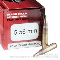 500 Rounds of 5.56x45 Ammo by Black Hills Ammunition - 77gr TMK