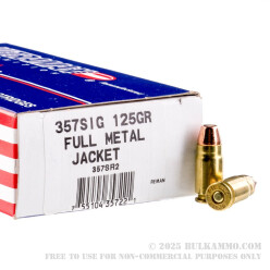 50 Rounds of .357 SIG Ammo by Ultramax - 125gr FMJ