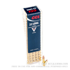 100 Rounds of .22 Long Ammo by CCI - 29gr CPRN