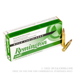 20 Rounds of .223 Ammo by Remington - 45 gr JHP