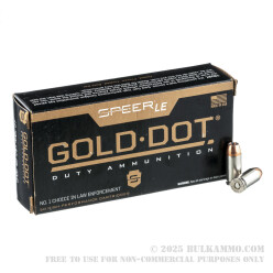 1000 Rounds of .40 S&W Ammo by Speer Gold Dot - 180gr JHP