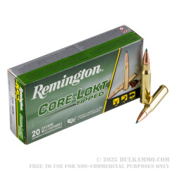 20 Rounds of .308 Win Ammo by Remington Core-Lokt Tipped - 150gr Polymer Tipped