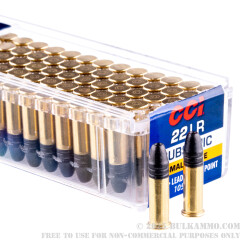 1000 Rounds of .22 LR Ammo by CCI - 40gr LHP