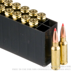 20 Rounds of 6.5mm Grendel Ammo by Hornady Match - 123gr A-MAX 