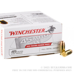 600 Rounds of .45 ACP Ammo by Winchester - 230gr FMJ