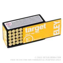 500  Rounds of .22 LR Ammo by Eley Target - 40gr LRN