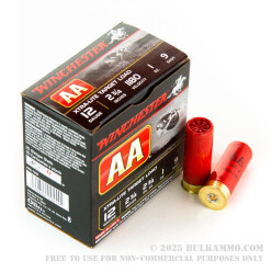 250 Rounds of 12ga Ammo by Winchester AA Xtra-Lite - 1 ounce #9 shot