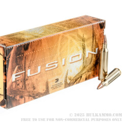 20 Rounds of .22-250 Rem Ammo by Federal Fusion - 55gr SP