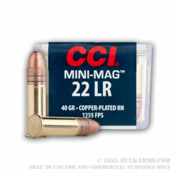 1600 Rounds of .22 LR Ammo by CCI - 40gr CPRN in Reusable Case