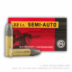 500 Rounds of .22 LR Ammo by GECO - 40gr LRN