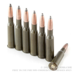 20 Rounds of 7.62x54r Ammo by Brown Bear - 203gr SP