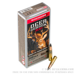 20 Rounds of .300 AAC Blackout Ammo by Winchester Deer Season XP - 150gr Polymer Tipped