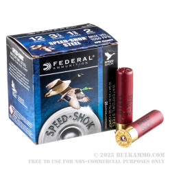 250 Rounds of 12ga 3-1/2" Waterfowl Ammo by Federal - 1 3/8 ounce #2 Shot (Steel)