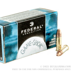 50 Rounds of .22 LR Ammo by Federal Game-Shok - 31gr CPHP