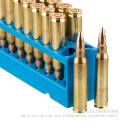 20 Rounds of 5.56x45 Ammo by Prvi Partizan Rangemaster - 55gr FMJBT