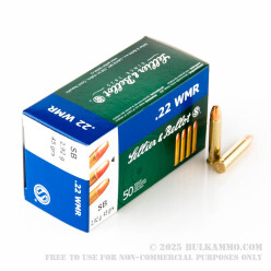 50 Rounds of .22 WMR Ammo by Sellier & Bellot - 45 gr CPRN