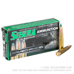 20 Rounds of .300 AAC Blackout Ammo by Sierra - 125gr GameChanger