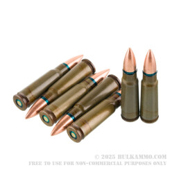 20 Rounds of 7.62x39 Ammo by Red Army Standard - 122gr FMJ