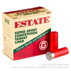 250 Rounds of 12ga Ammo by Estate Super Sport Competition Target - 1 ounce #7 1/2 shot