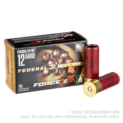 10 Rounds of 12ga Ammo by Federal Force X2 - 00 Buck