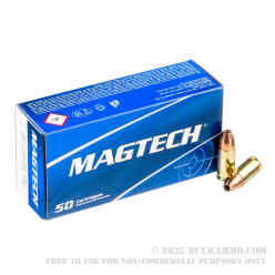 50 Rounds of 9mm Ammo by Magtech - 115gr JHP