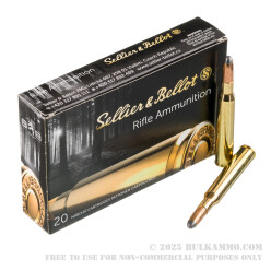 20 Rounds of 7x64mm Brenneke Ammo by Sellier & Bellot - 140gr SP