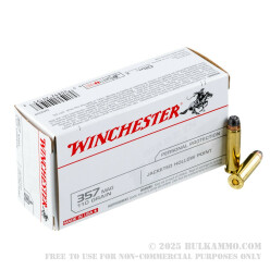 500 Rounds of .357 Mag Ammo by Winchester - 110gr JHP