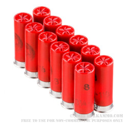 250 Rounds of 12ga Ammo by Estate Cartridge - #8 shot