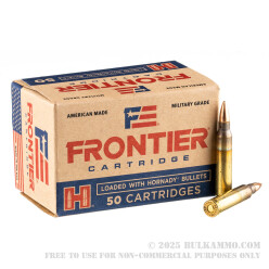 50 Rounds of .223 Ammo by Hornady Frontier - 55gr FMJ