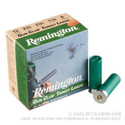 25 Rounds of 12ga Ammo by Remington - 1 1/8 ounce #8 shot