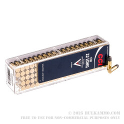 100 Rounds of .22 Long Ammo by CCI - 29gr LRN