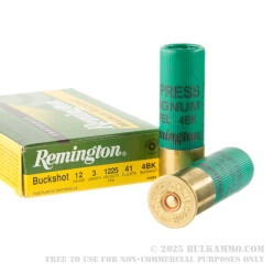 5 Rounds of 12ga 3" Ammo by Remington Express -  #4 Buck