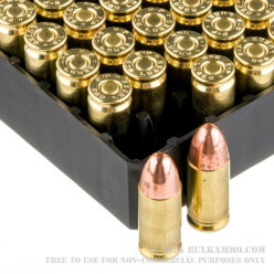 50 Rounds of 9mm Ammo by Remington MIL / LE Contract Overrun - 115gr FMJ