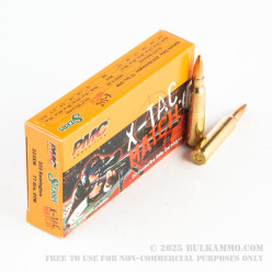 800 Rounds of .223 Ammo by PMC Sierra X-TAC Match - 77gr OTM