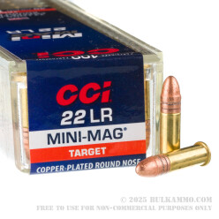 500 Rounds of .22 LR Ammo by CCI - 40gr LRN