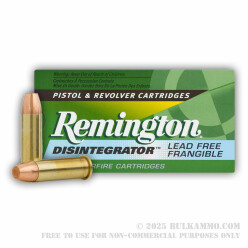 50 Rounds of .38 Spl Ammo by Remington - 100gr PF Disintegrator