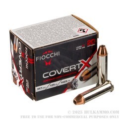 20 Rounds of .357 Mag Ammo by Fiocchi CovertX - 125gr JHP