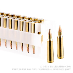 20 Rounds of .22-250 Rem Ammo by Federal - 55gr SP