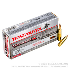 20 Rounds of .223 Ammo by Winchester Varmint-X - 40gr Polymer Tipped