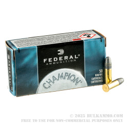 50 Rounds of .22 LR Ammo by Federal - 40gr LRN