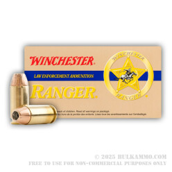 50 Rounds of .40 S&W Ammo by Winchester Ranger - 135gr JHP