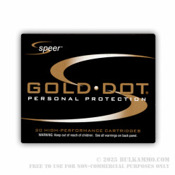 20 Rounds of .40 S&W Ammo by Speer - 155gr JHP