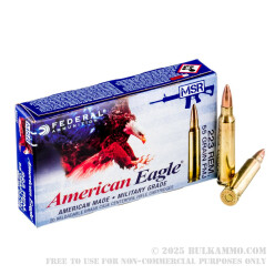 500  Rounds of .223 Ammo by Federal American Eagle - 55gr FMJBT