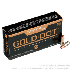 50 Rounds of 9mm Ammo by Speer LE - 124gr JHP